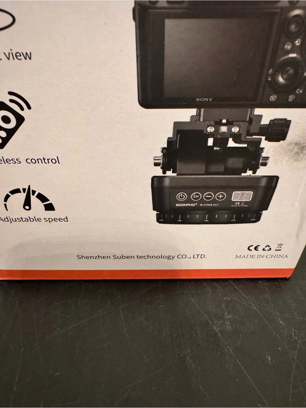 Soonpho M4 Pan Tilt Motorized Rotating Panoramic Tripod Head Wireless Control